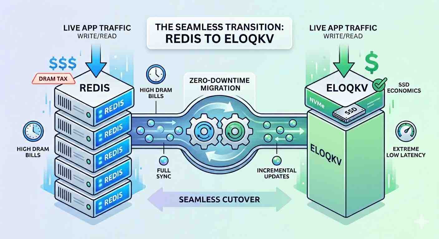 Breaking the DRAM Barrier: A Guide to Migrating from Redis to EloqKV